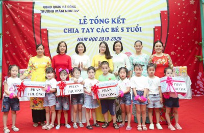 LỄ TỔNG KẾT CHIA TAY CÁC BÉ 5 TUỔI NĂM HỌC 2019 - 2020
