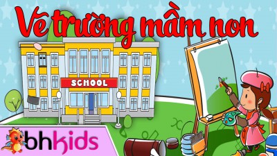 Các cô giáo trường mầm non 3 - 2 xin gửi tặng các con tiết học: "Vẽ tranh trường mầm non"