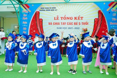 Tổng kết năm học 2021 -2022 và chia tay các bé 5 tuổi trường mầm non 3/2