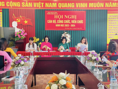 HỘI NGHỊ CÁN BỘ, CÔNG CHỨC VIÊN CHỨC VÀ HỘI NGHỊ NGƯỜI LAO ĐỘNG NĂM HỌC 2023- 2024.