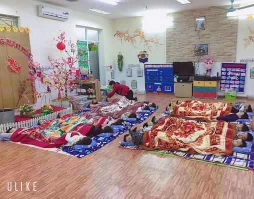 Giờ ngủ của các bé Lớp A5