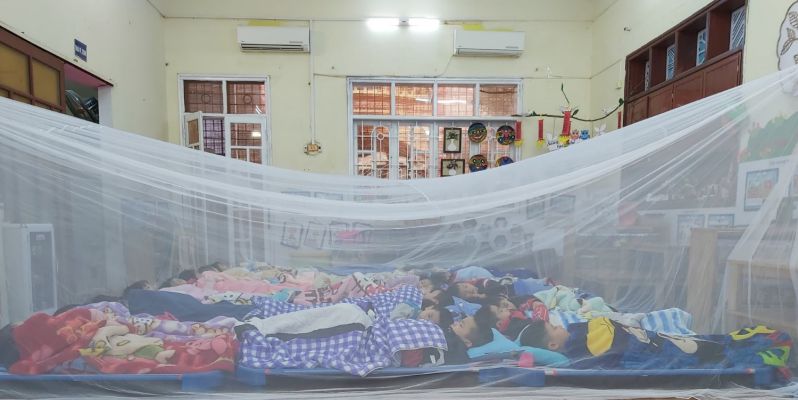 Giờ ngủ của các bé Lớp A2