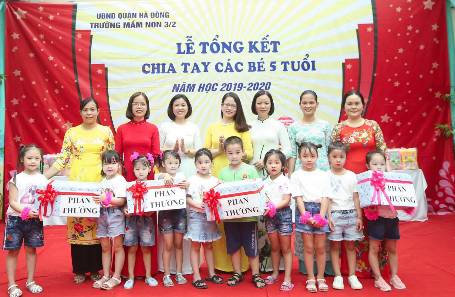 LỄ TỔNG KẾT CHIA TAY CÁC BÉ 5 TUỔI NĂM HỌC 2019 - 2020