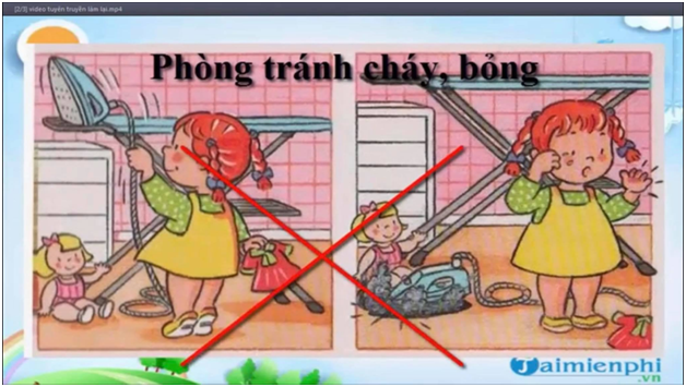 Dạy trẻ kỹ năng phòng tránh tai nạn thương tích do bỏng và đồ dùng sắc nhọn