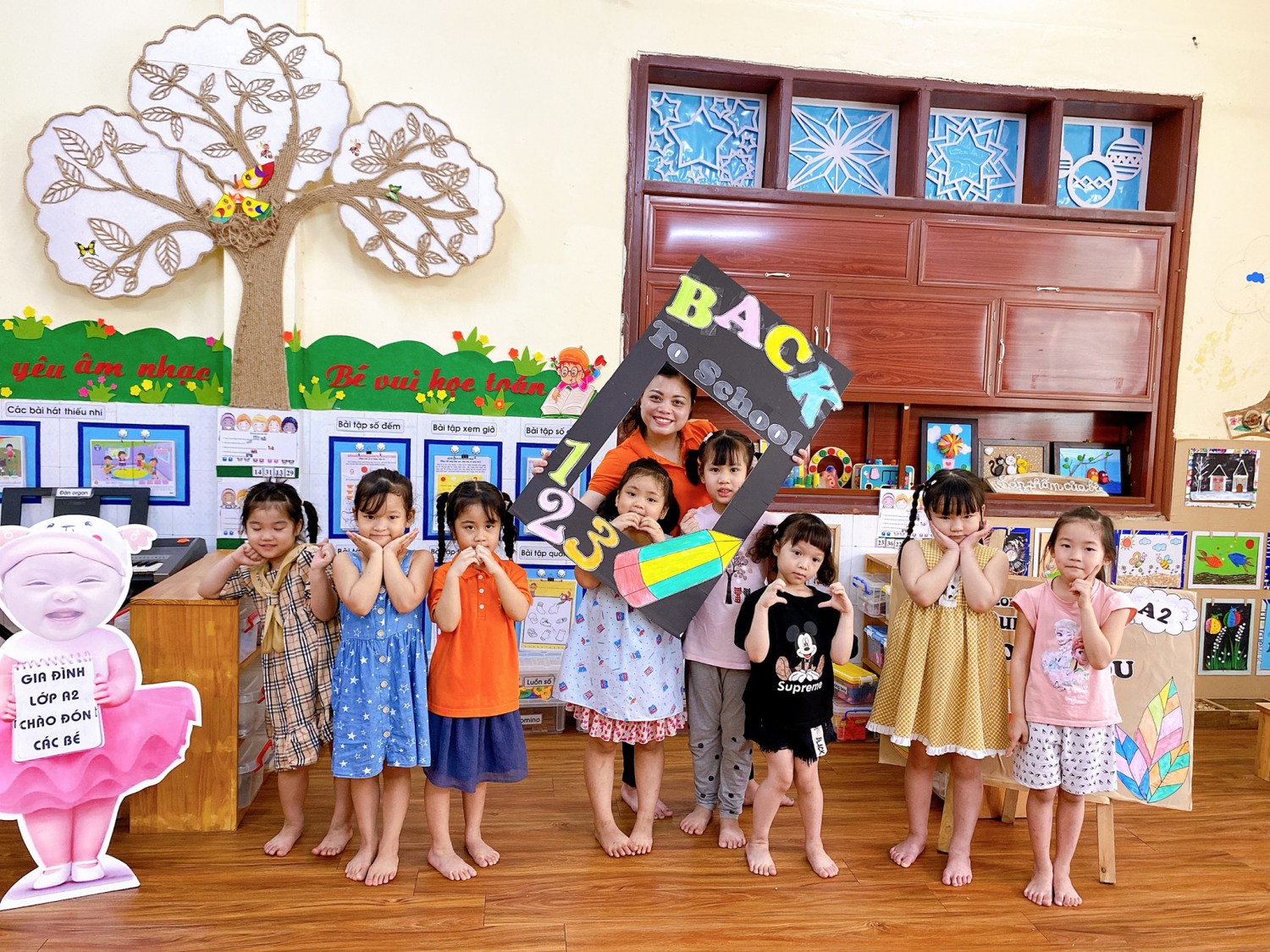 Ngôi nhà Mầm non 3 - 2 lại ấm áp, rộn rã tiếng cười sau chuỗi ngày vắng bóng các con