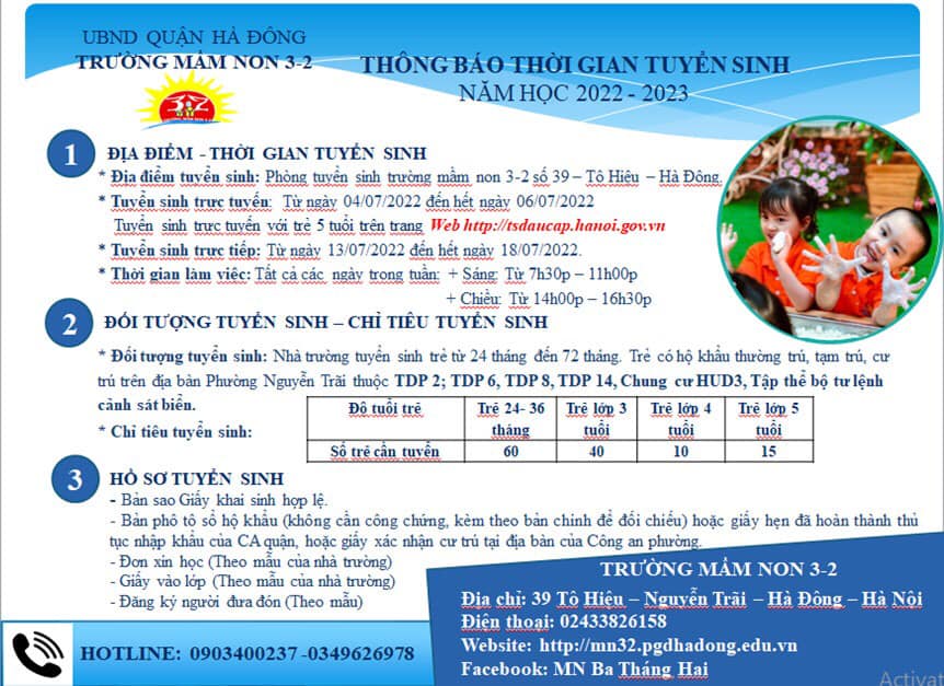 thông tin tuyển sinh