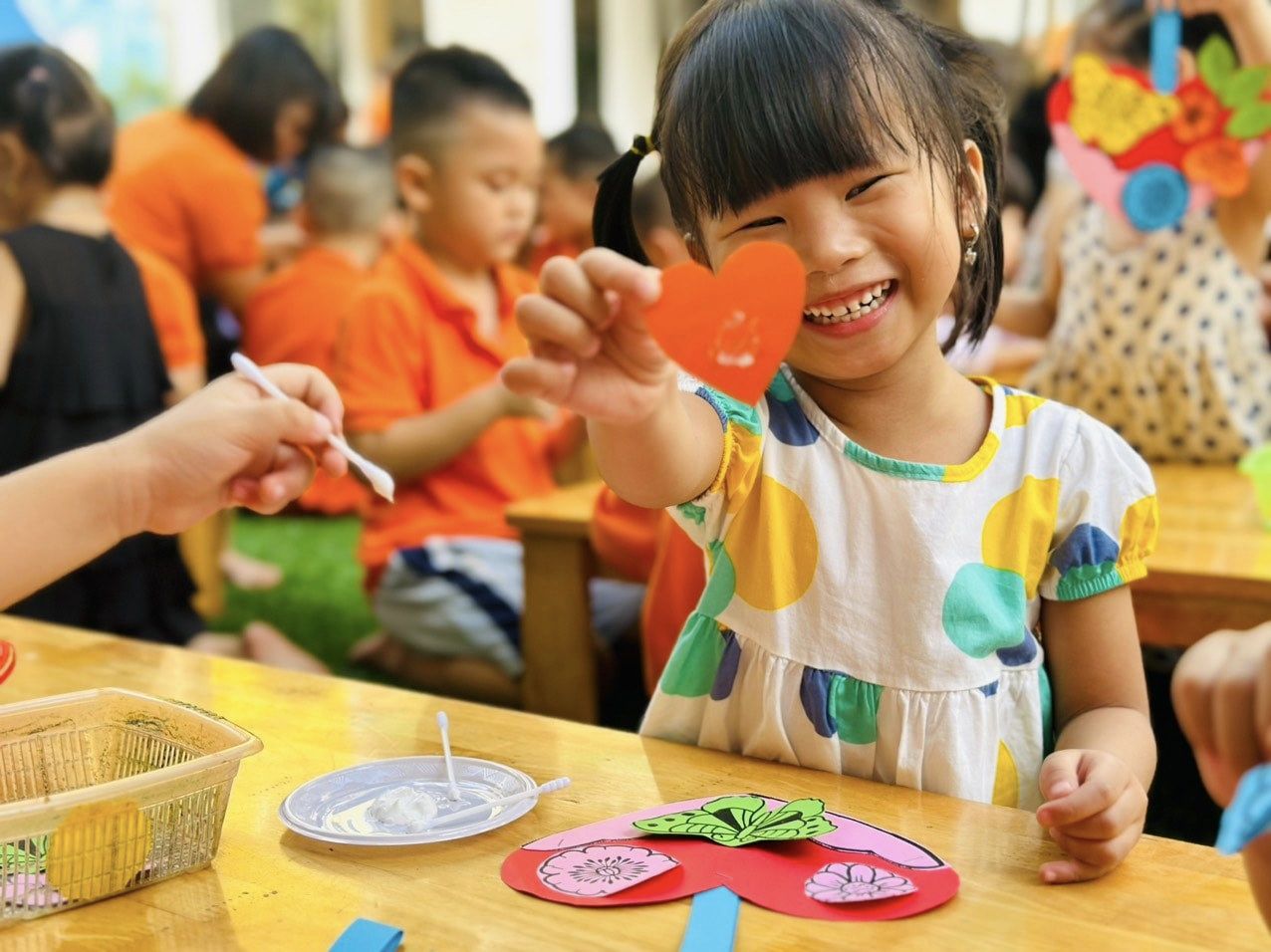 Trường Mầm non 3-2 tổ chức ngày hội "Bé với sáng tạo nghệ thuật".